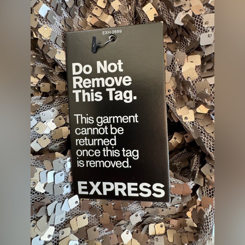 NWT Express Prom Glam Sequin Mini Dress MSRP $108 XS Party Cocktail Dance - Picture 3 of 10